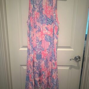 Lilly Pulitzer Pink and Blue Floral Dress